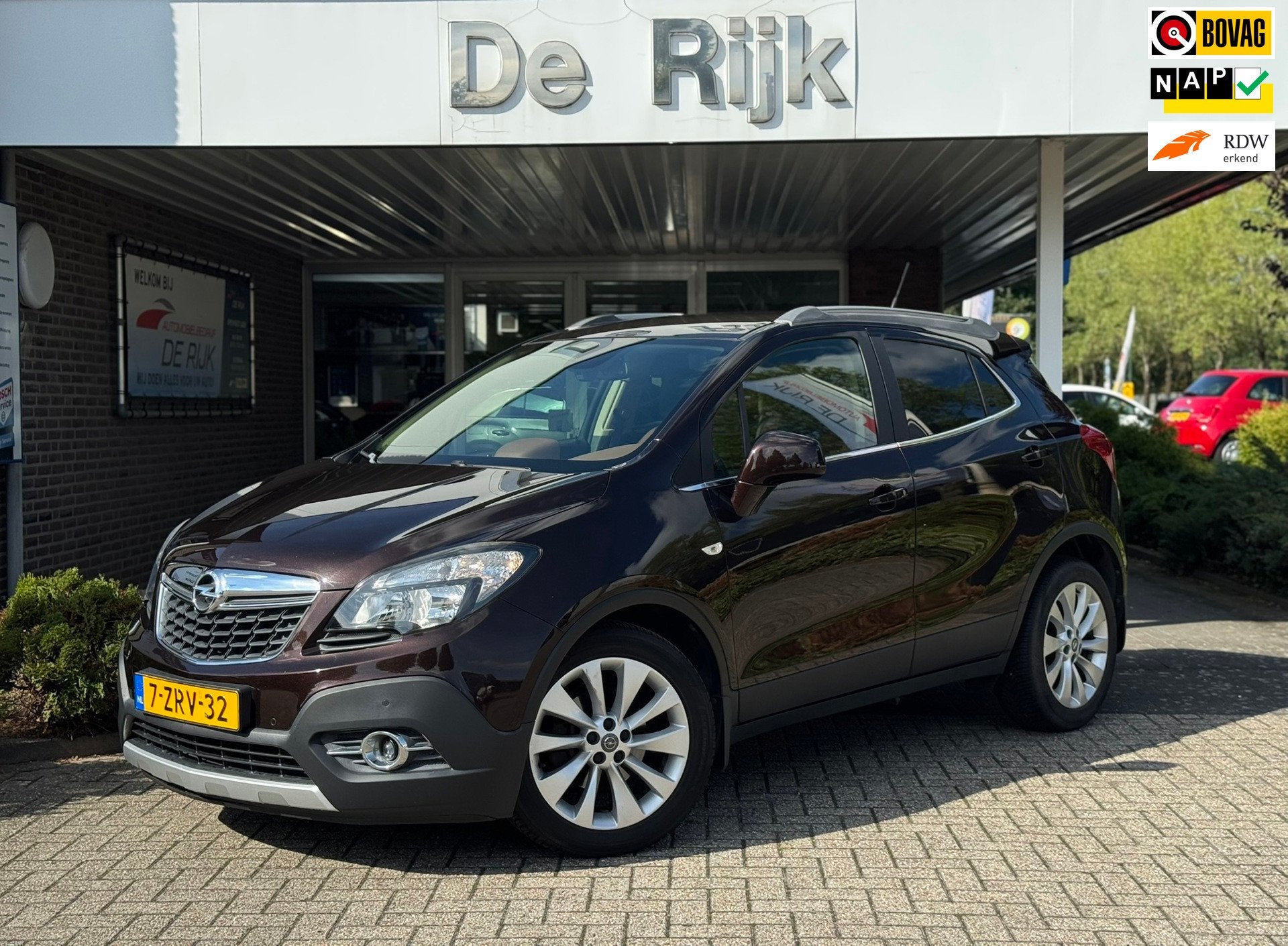 Opel Mokka 1.4 T Cosmo | Navi, Camera, Cruise, Climate, Half, Auto's, Euro 5, 15 km/l, Gebruikt, Bruin