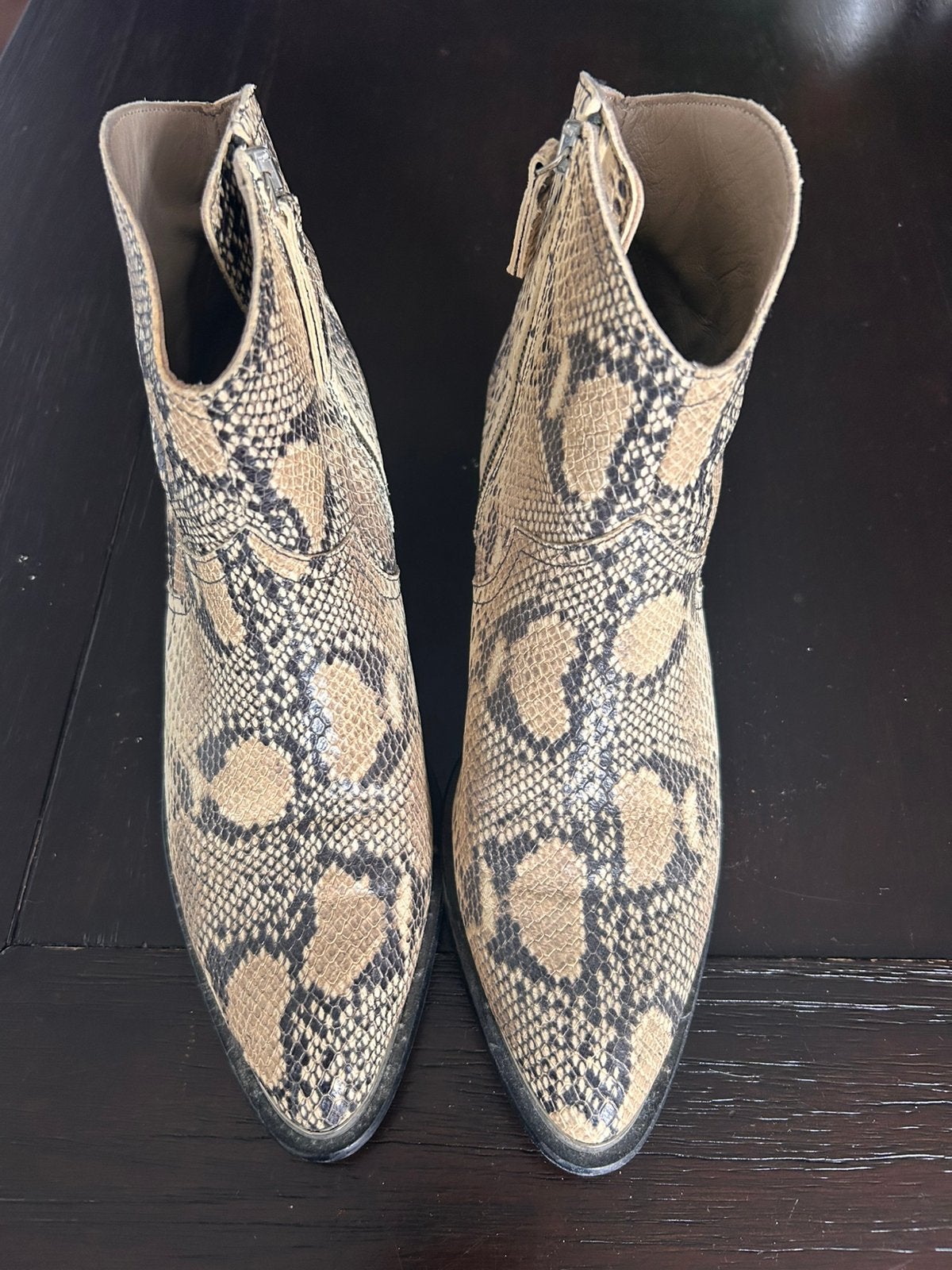 Dames enkellaarsjes Toral croco mt 41, Ophalen of Verzenden, Zo goed als nieuw, Wit