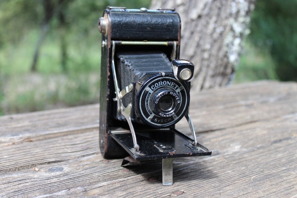 Brocante - Nostalgische oude balgcamera!, Ophalen of Verzenden, Gebruikt, Compact, Overige Merken