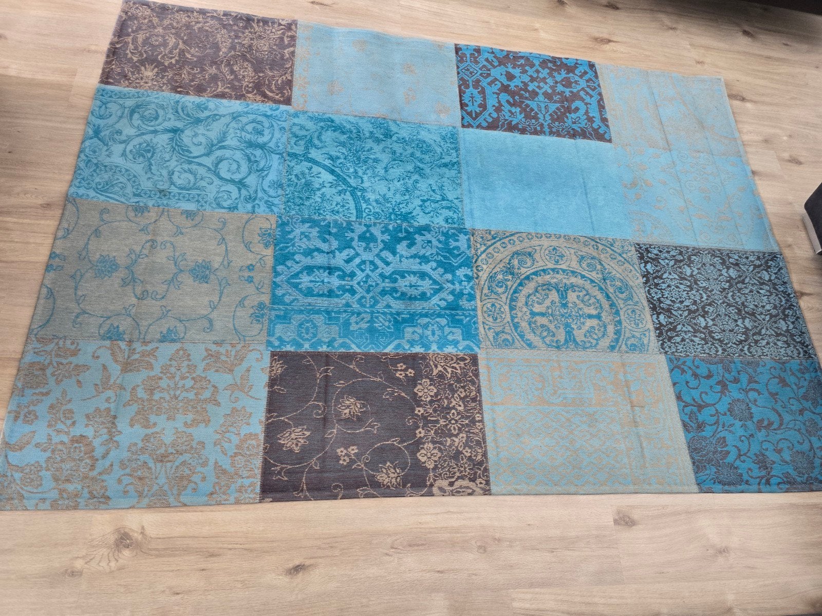 Vloerkleed, Ophalen, Gebruikt, Blauw, 150 tot 200 cm