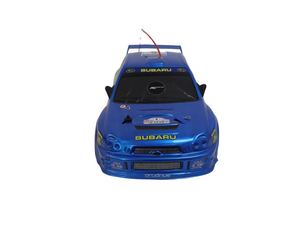 Bymco Subaru Impreza 1/10 rc auto, Elektro, Gebruikt, Auto offroad, Ophalen of Verzenden