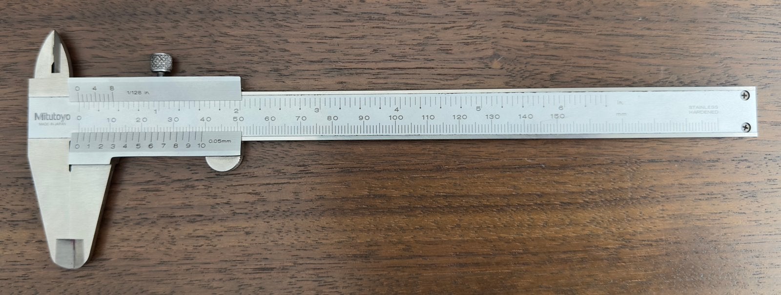 Mitutoyo 530-104 analoge schuifmaat (0-150 mm), Verzenden, Zo goed als nieuw