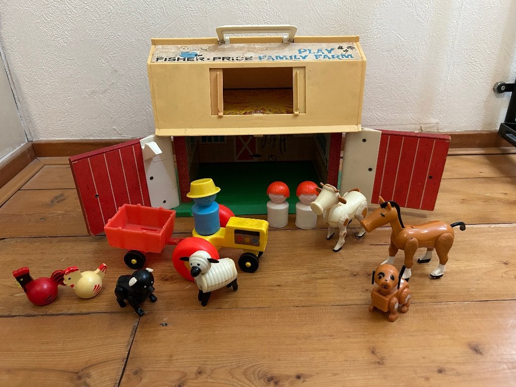 fisher price boederij jaren 70 vintage boer paard, Kinderen en Baby's, Speelgoed | Fisher-Price, Ophalen of Verzenden, Gebruikt