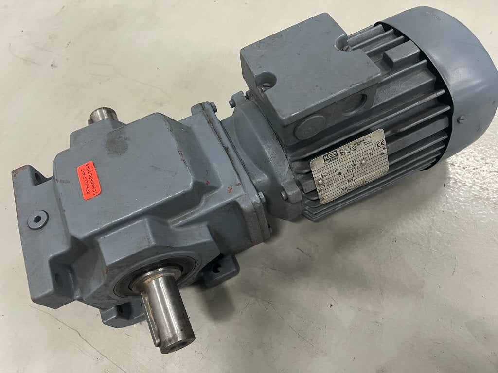 KEB wormwielmotor 1,5kW, overbrenging 14:1, Ophalen, Gebruikt, Elektromotor, 1400 tot 1800 rpm