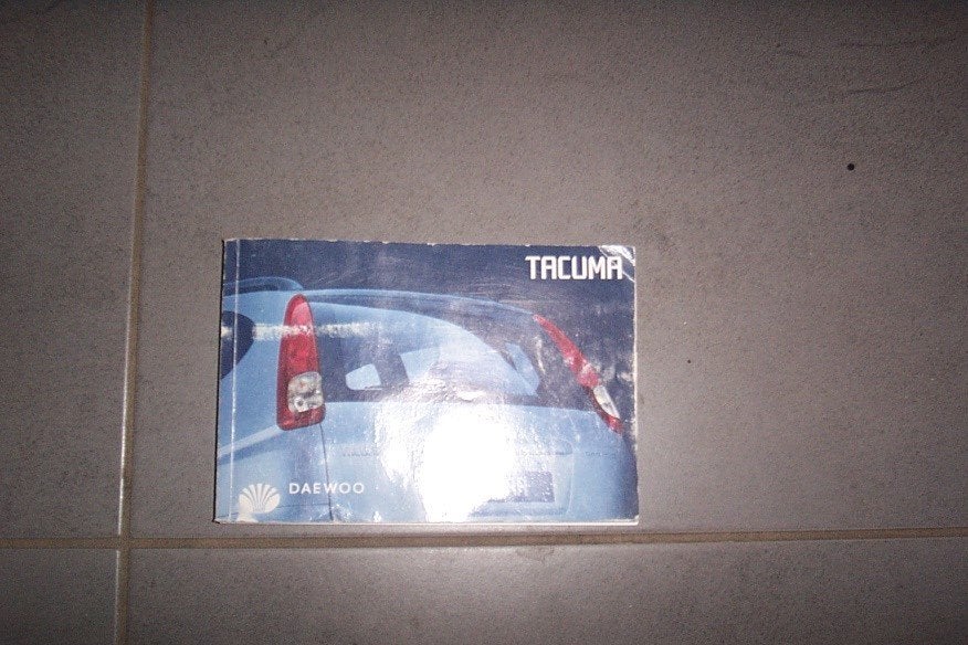 Gebruikershandleiding DAEWOO TACUMA   2001/2011, Ophalen of Verzenden
