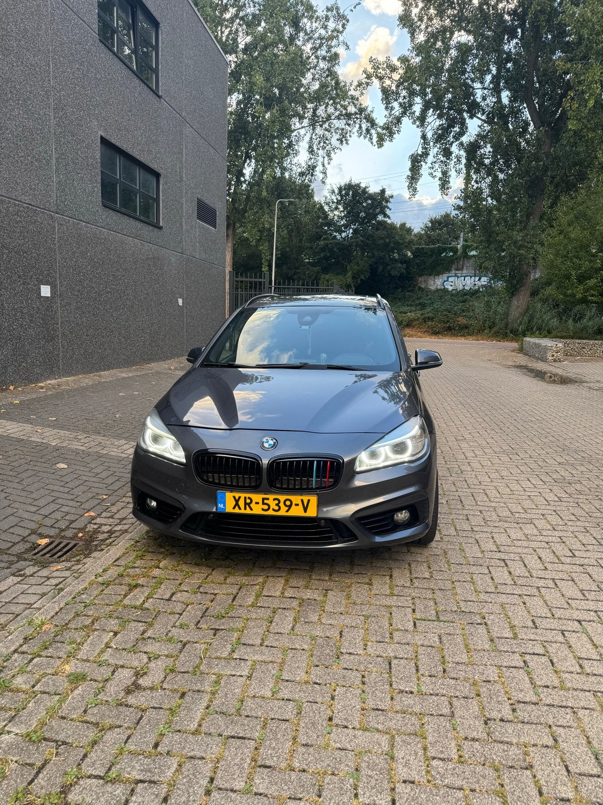 BMW 2-Serie Gran Tourer 2.0 220I AUT 2017 Grijs, Auto's, BMW, 1998 cc, 2-Serie Gran Tourer, 7 stoelen, Particulier