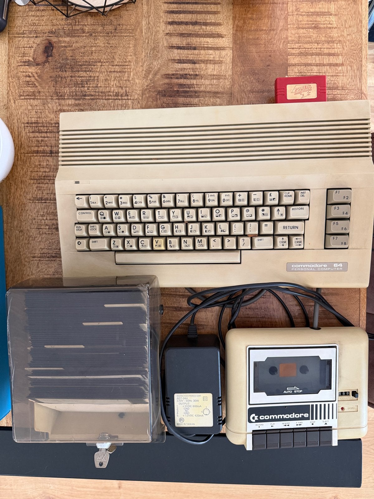 Commodore 64C met Datasette, Power Cartridge en Floppy's, Computers en Software, Vintage Computers, Ophalen of Verzenden