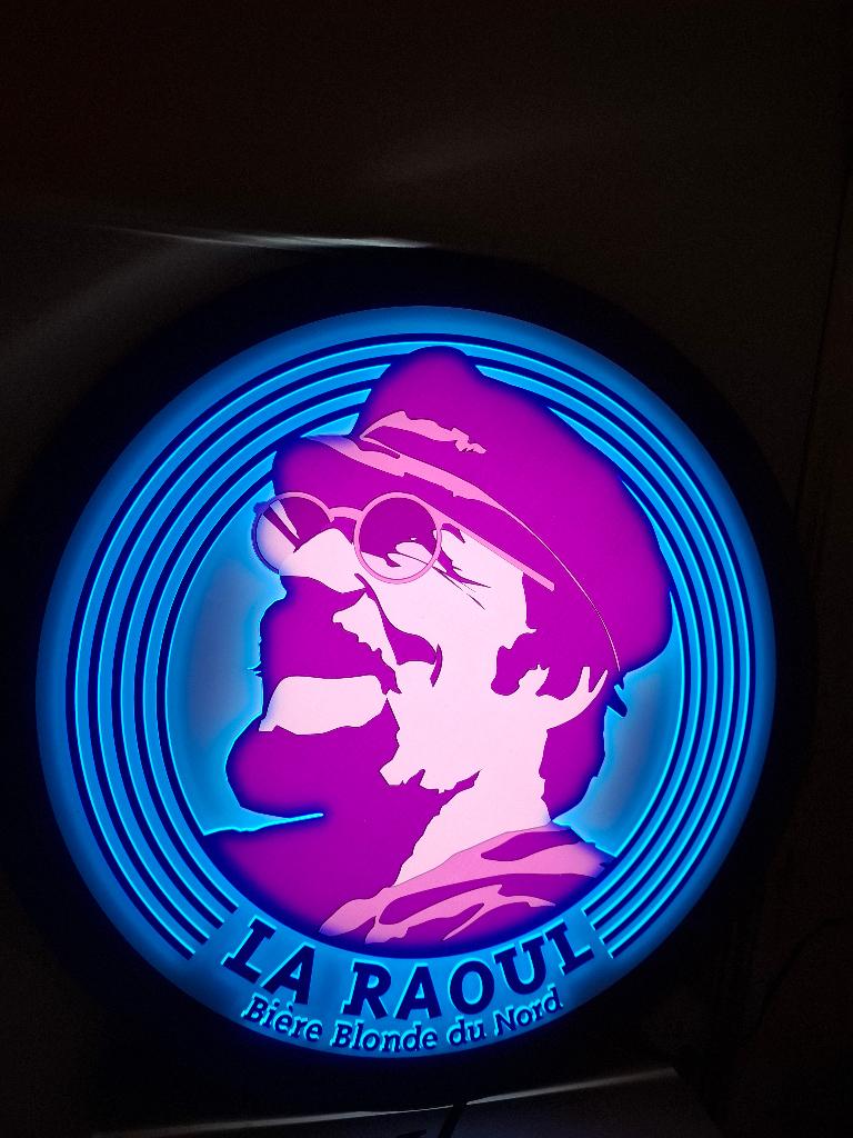 Lichtreclame La Raoul bier, Ophalen of Verzenden, Nieuw, Lichtbak of (neon) lamp
