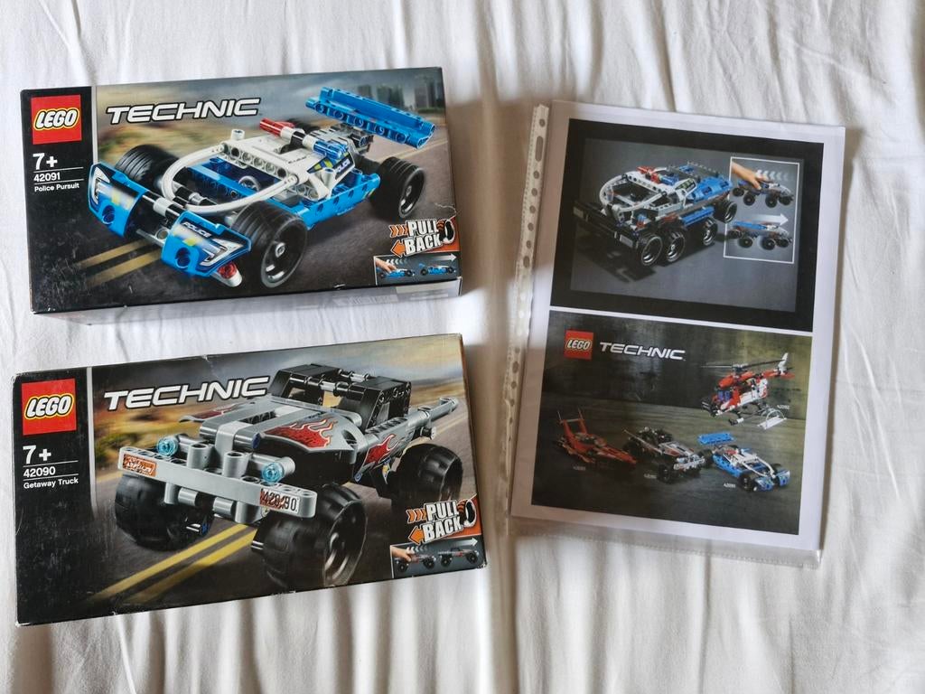 LEGO Technic 42090 & 42091, Ophalen of Verzenden, Zo goed als nieuw