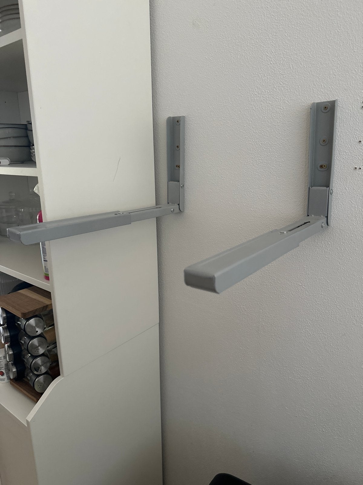 Zware kwaliteit beugels voor magnetron/oven - Grijs, Ophalen of Verzenden, Gebruikt