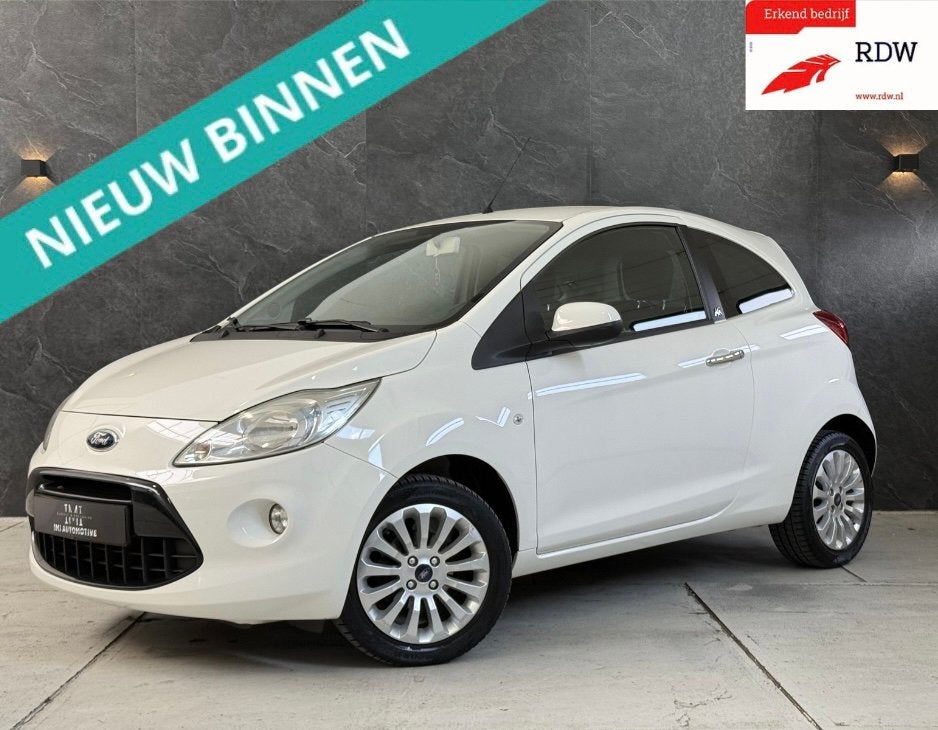 Ford Ka 1.2 Individual/Dealer onderh/1Ste eigenaar! NL Auto, Auto's, Voorwielaandrijving, 4 cilinders, 4 stoelen, Wit