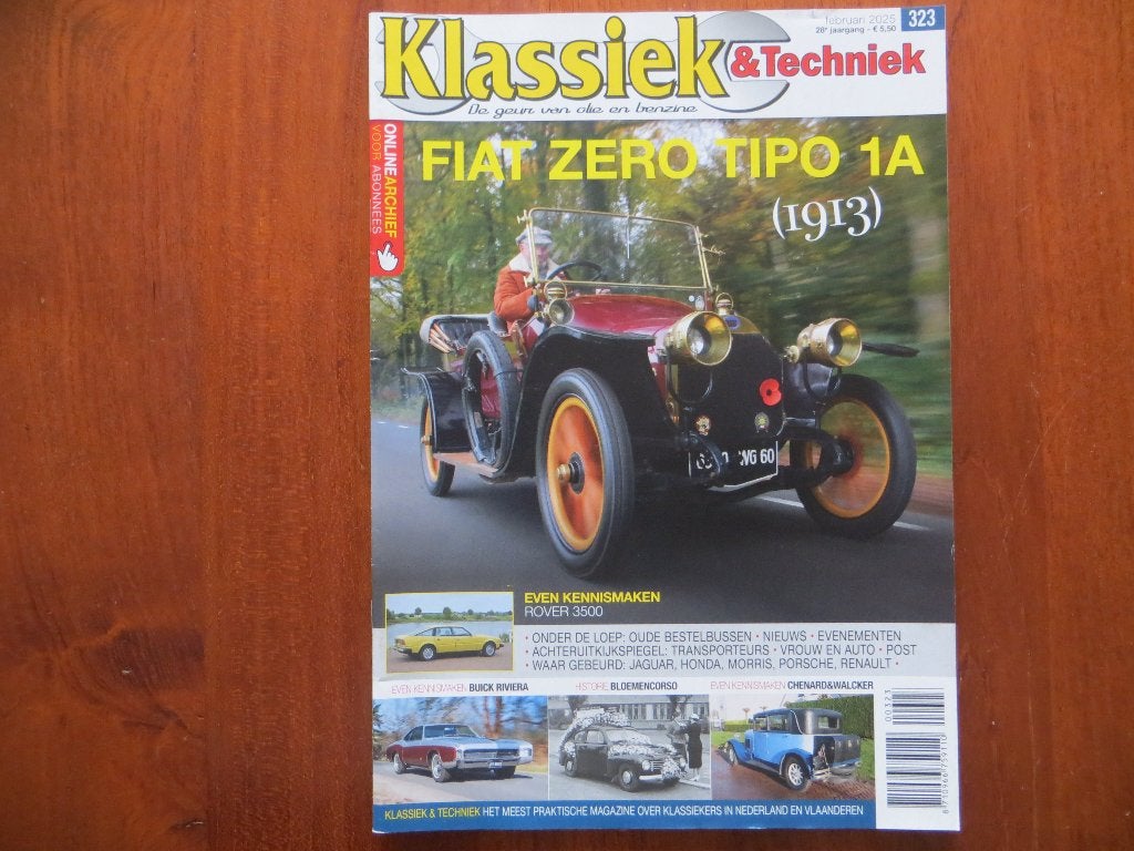 Klassiek & Techniek 323 Fiat Zero Tipo 1A, Rover 3500 SD1, Ophalen of Verzenden, Nieuw, Overige merken