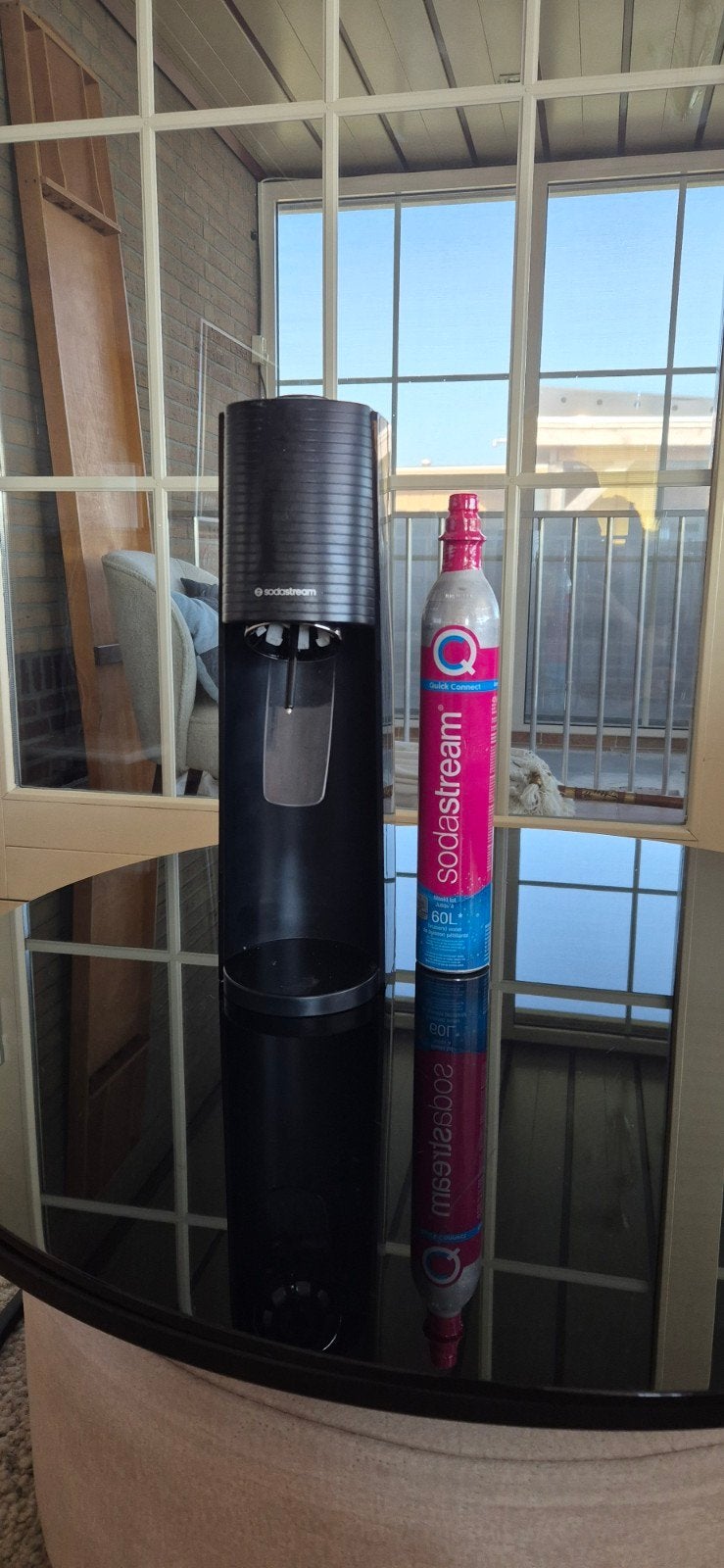 Sodastream met CO2-fles en 2 flessen, Ophalen