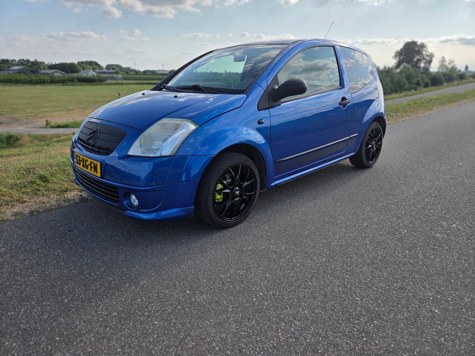 Citroën C2 1.4 I 2007 Blauw, Auto's, Citroën, Voorwielaandrijving, 450 kg, 4 cilinders, 965 kg