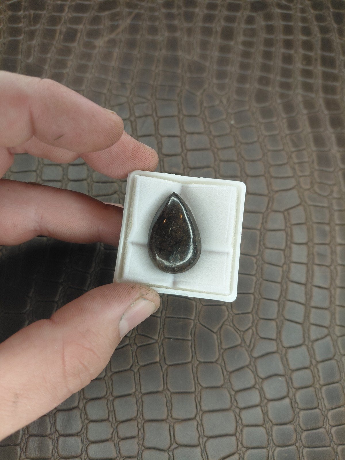 Cabochon van geslepen Steen Meteoriet, Verzenden, Overige merken