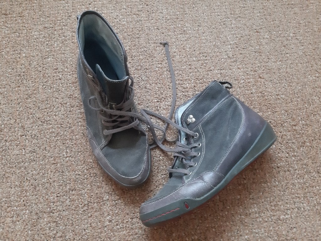sportieve grijze enkelhoge schoenen Wolky maat 40, Ophalen, Wolky, Grijs, Sneakers of Gympen