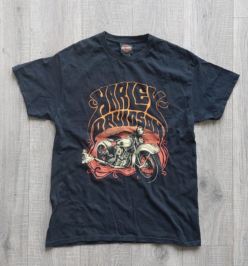 Vintage Harley Davidson t-shirt M, Maat 48/50 (M), Zwart, Ophalen of Verzenden, Harley Davidson