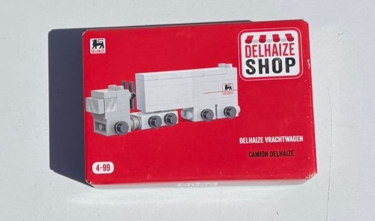 Delhaize Vrachtwagen Bouwset - Nieuw in doos, Ophalen, Nieuw, Overige merken