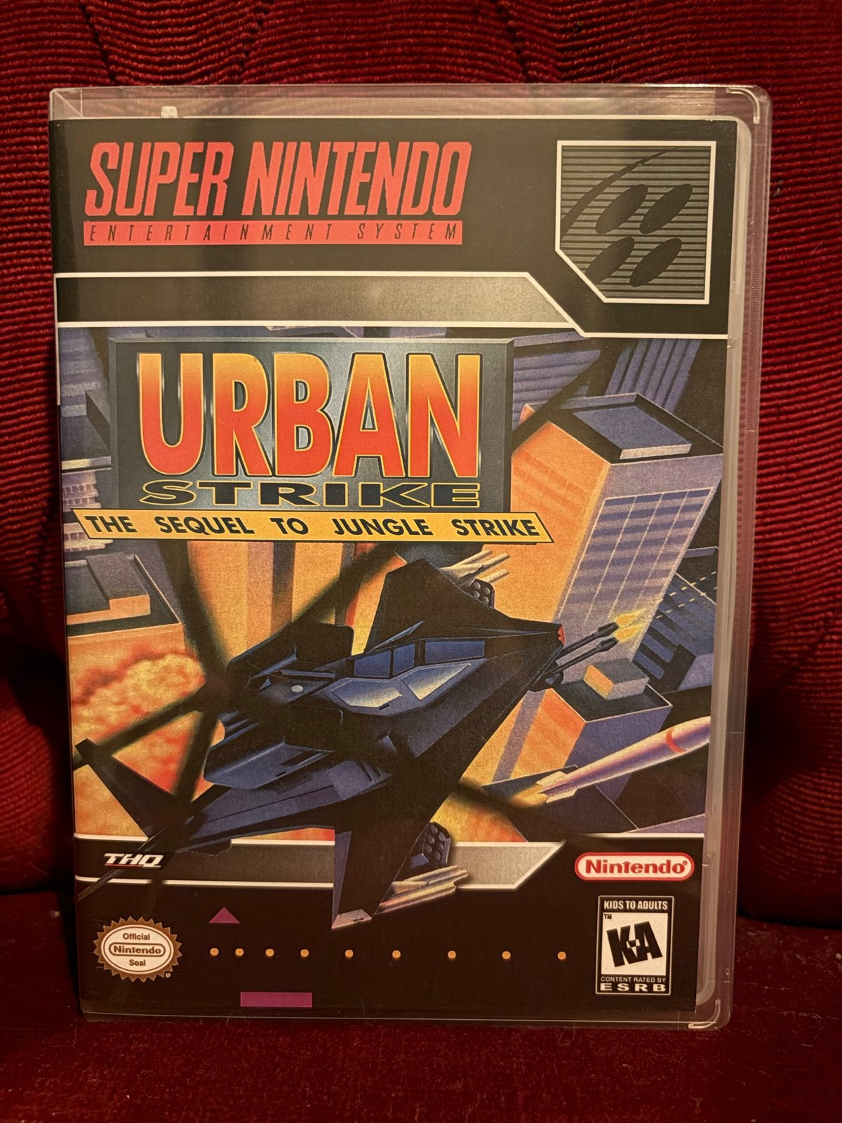 Urban Strike Super Nintendo SNES in case, Gebruikt, Shooter, 1 speler, Ophalen of Verzenden