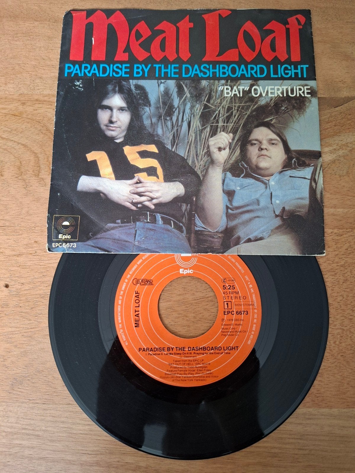 Meat Loaf - Paradise by the Dashboard Light (Vinyl Single), Gebruikt, 7 inch, Ophalen of Verzenden, EP