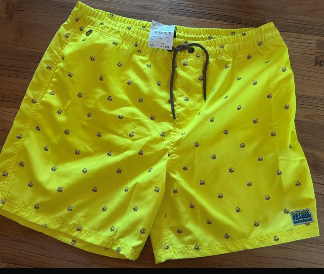 Petrol Zwemshort Geel Maat 2XL, Kleding | Heren, Ophalen of Verzenden, Overige maten, Geel, Zwemshort