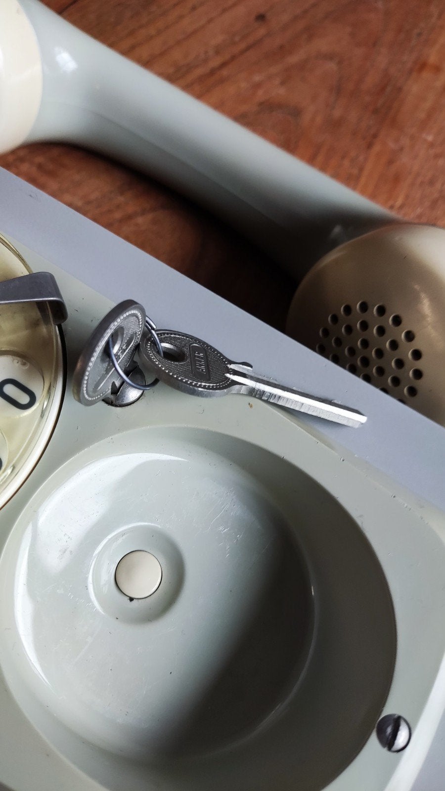 Vintage Ericsson I65 Inbouwtelefoon met Draaischijf, Ophalen of Verzenden