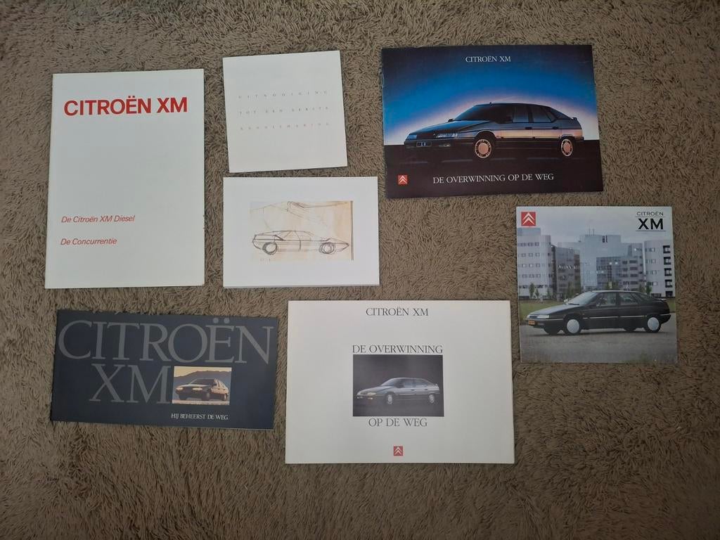 Uitgebreid lot autofolders Citroen XM, Verzenden, Gelezen, Citroën
