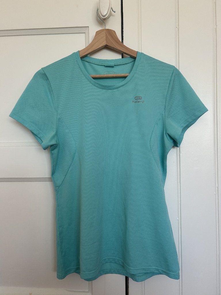 Sportshirt Kalenji - mt M, Kleding | Dames, Maat 38/40 (M), Blauw, Overige typen, Ophalen of Verzenden