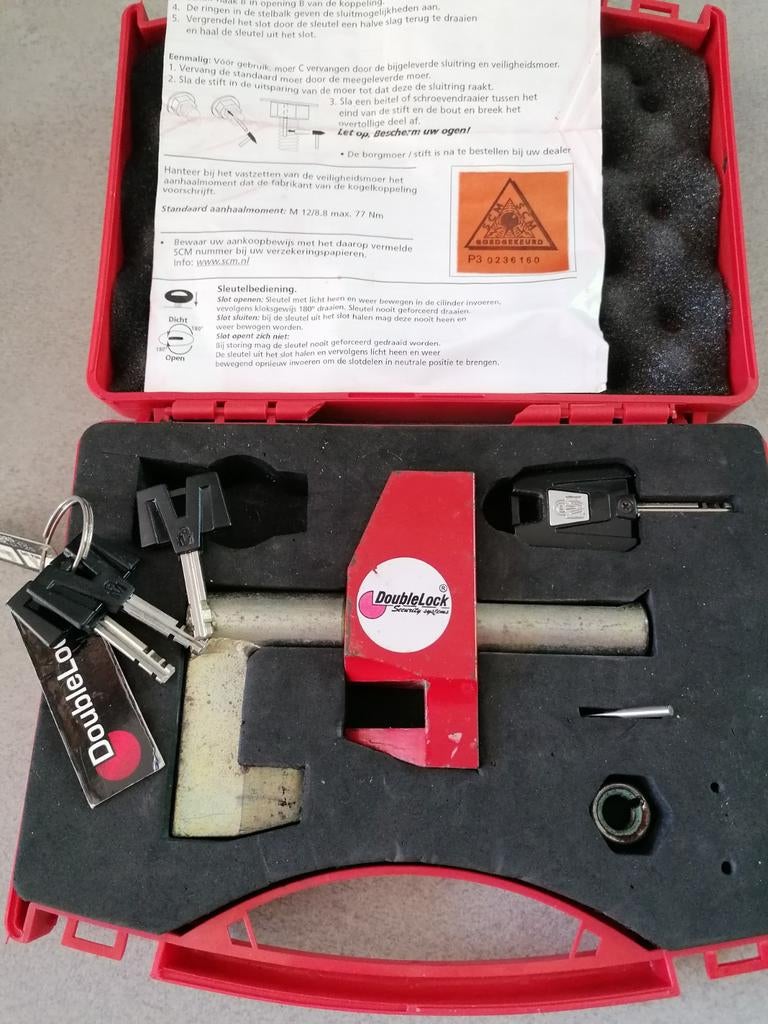 Doublelock Double Lock Slot Aanhanger Caravan Nieuw, Ophalen of Verzenden, Zo goed als nieuw