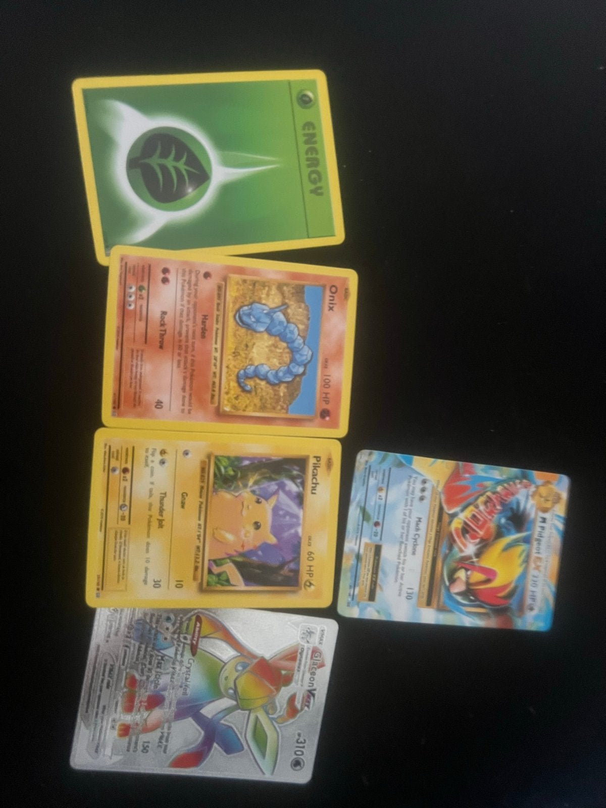 Pokémon kaarten - Pikachu, Onix, Energy en meer, Ophalen of Verzenden, Gebruikt, Meerdere kaarten