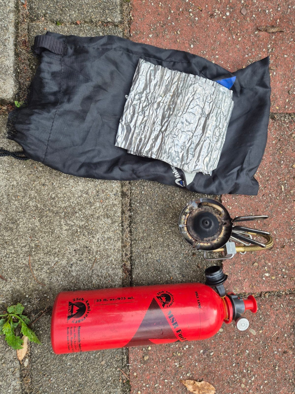 Originele MSR Whisperlite en fles, compleet, Ophalen of Verzenden, Gebruikt