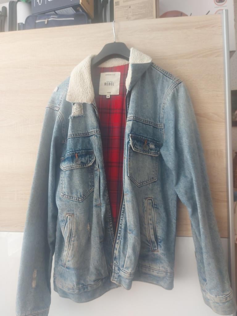 Rebel spijkerjas maat m, Ophalen of Verzenden, Zo goed als nieuw, Blauw