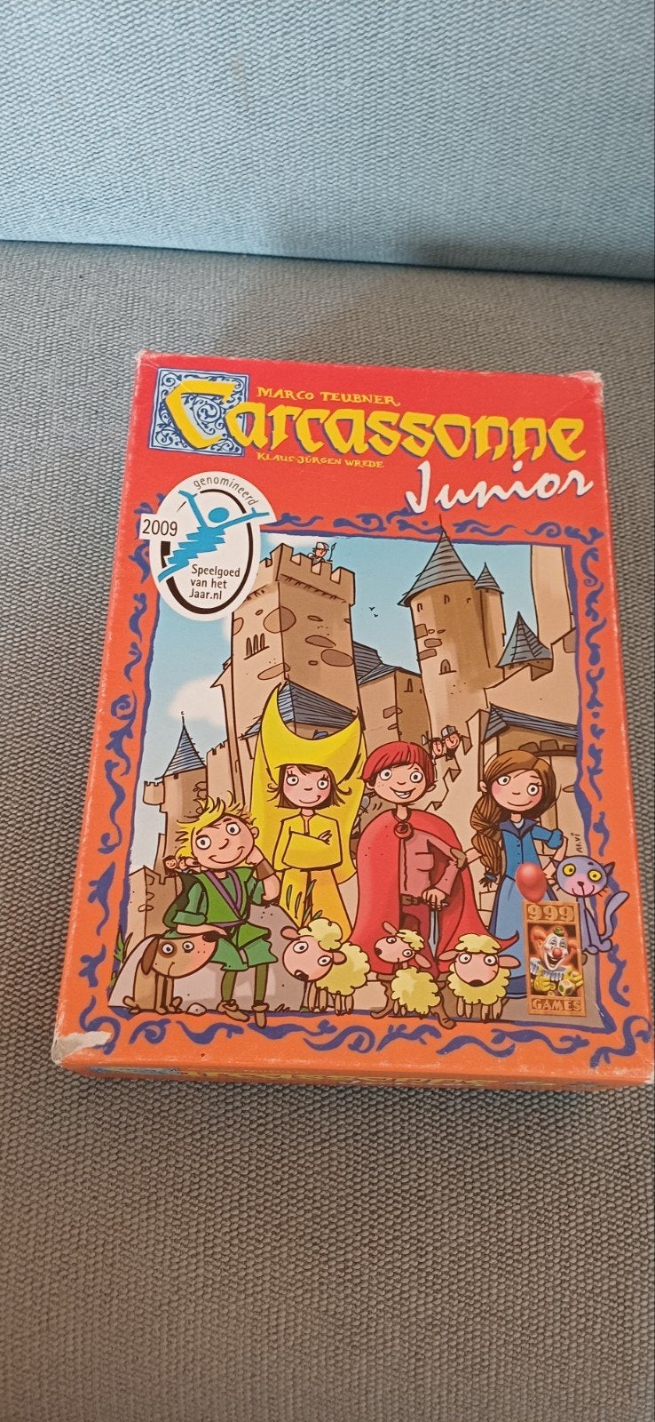 Carcassonne Junior Bordspel - Genomineerd Speelgoed 2009, Drie of vier spelers, Ophalen of Verzenden, Gebruikt, 999 Games