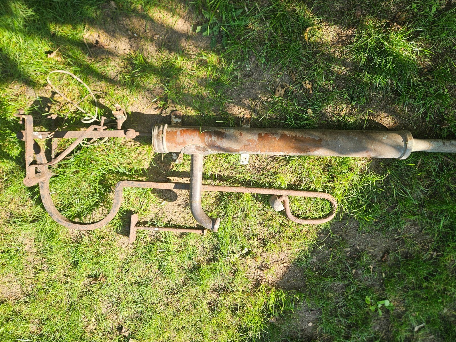 antieke koperen pomp, Ophalen, Koper