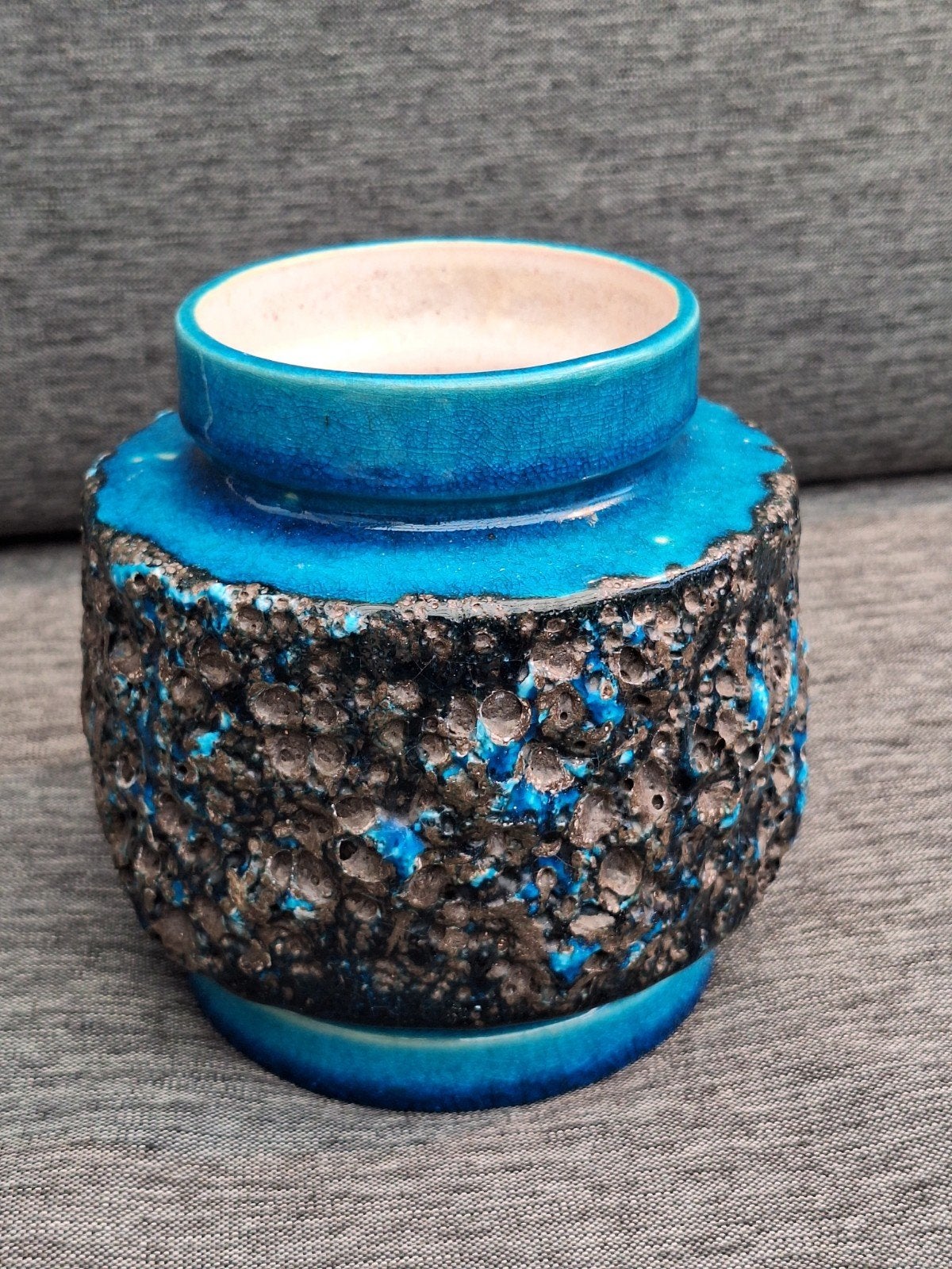Otto Keramiek Vaas, 16cm hoog, Fat Lava Stijl, Antiek en Kunst, Antiek | Vazen, Ophalen of Verzenden