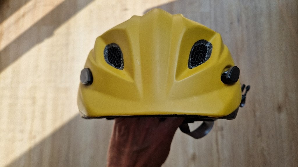 Bobike XS 46-56cm geel - kinderhelm, Jongen of Meisje, Zo goed als nieuw, Bobike, Ophalen