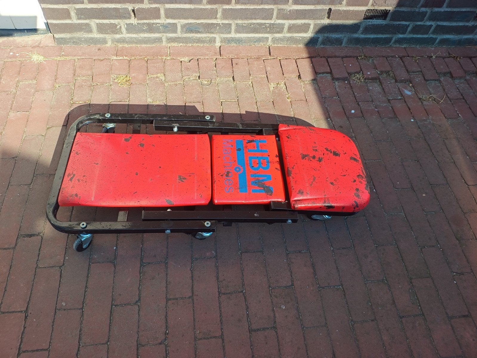 HBM Werkplaatskruk / Ligkar / Kruiper - 2-in-1, Ophalen, Gebruikt