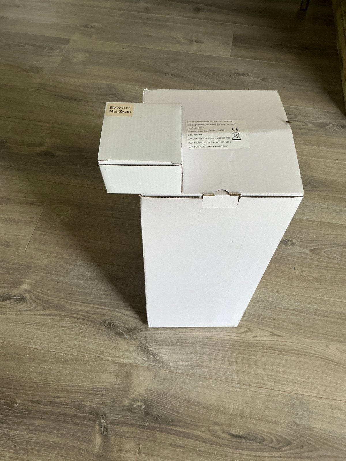 Nieuw Elektrische vloerverwaming 8m2 incl.zwarte thermostaat, Ophalen, Minder dan 30 cm, Overige typen, Nieuw