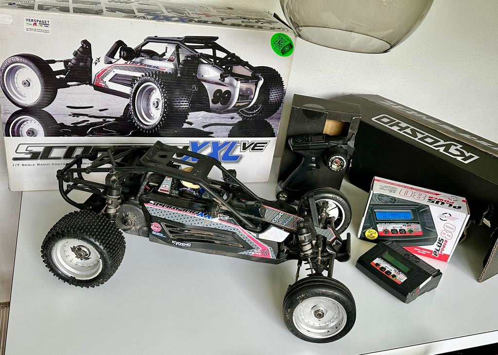 Kyosho Scorpion XXL VE RTR zeldzaam (1:7), Gebruikt, Auto offroad, Overige schalen, Ophalen