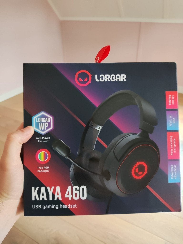Lorgar Kaya 460 Gaming Headset, Computers en Software, Headsets, Zo goed als nieuw, Over-ear, Bedraad, Gaming headset, Ophalen of Verzenden