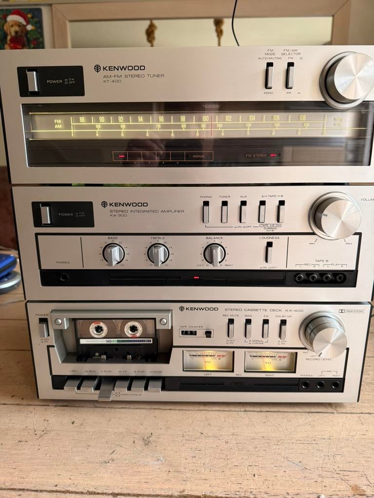 Kenwood ka-300 / kt-400 / kx-400 stereoset zie foto’s, Tuner of Radio, Losse componenten, Zo goed als nieuw, Ophalen