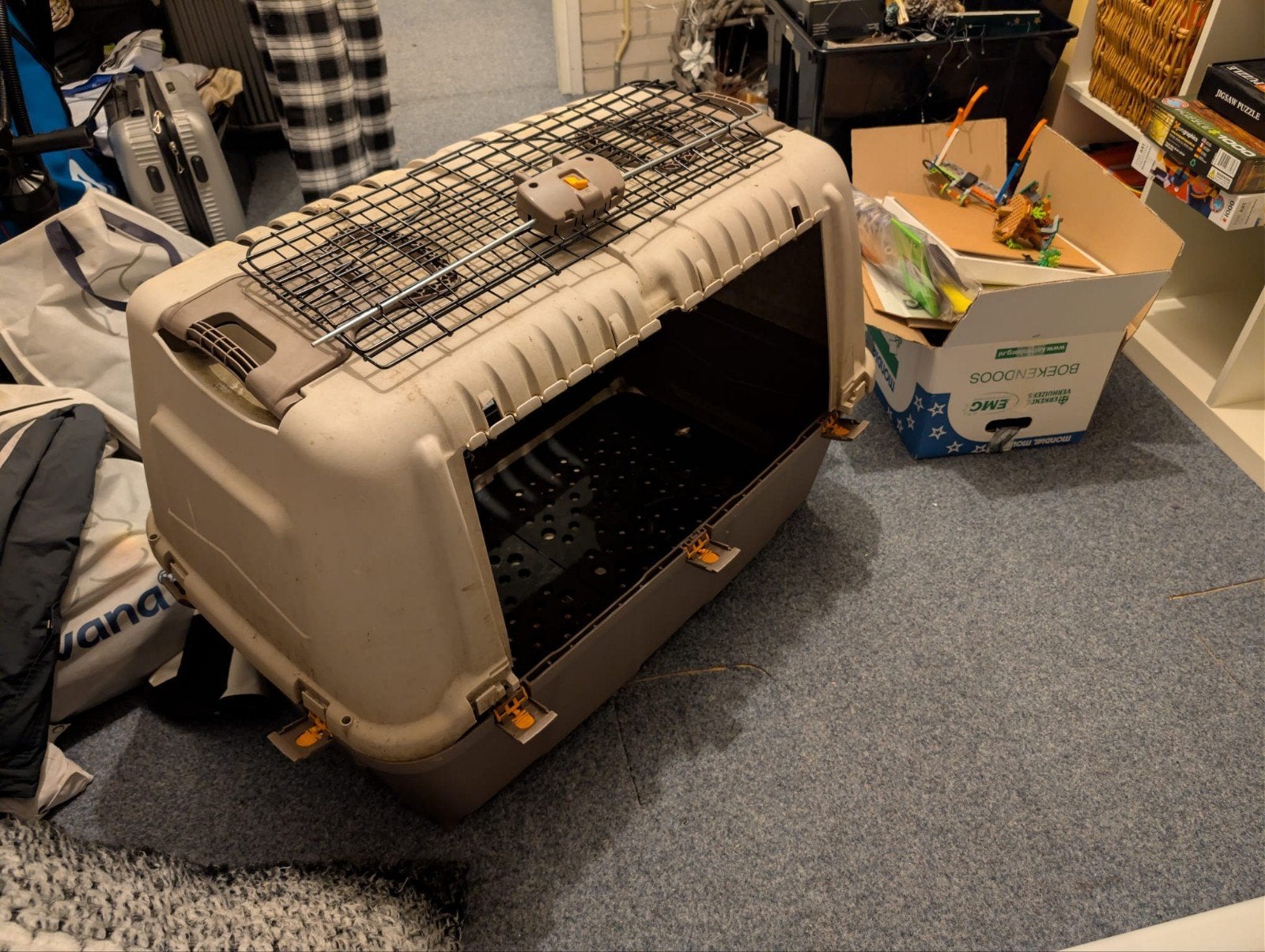 transportbox voor grote hond, Dieren en Toebehoren, Ophalen, 75 tot 110 cm, 65 tot 100 cm