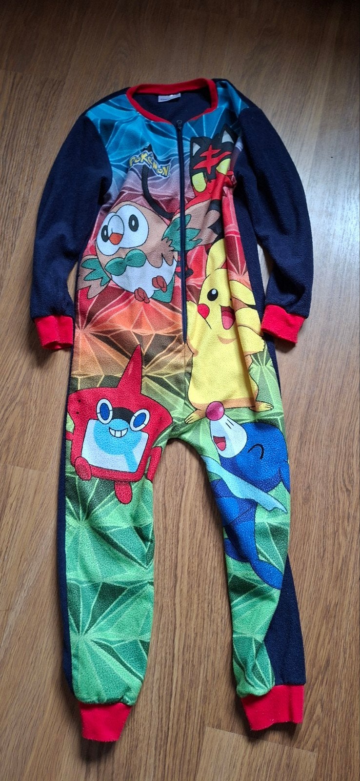 Pokémon Onesie/Pyjama Maat 128 (7-8 jaar), Kinderen en Baby's, Ophalen of Verzenden, Gebruikt, Maat 128