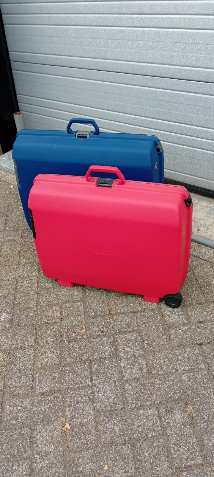 2 American tourister  koffers, Ophalen, Gebruikt, Hard kunststof, 45 tot 55 cm