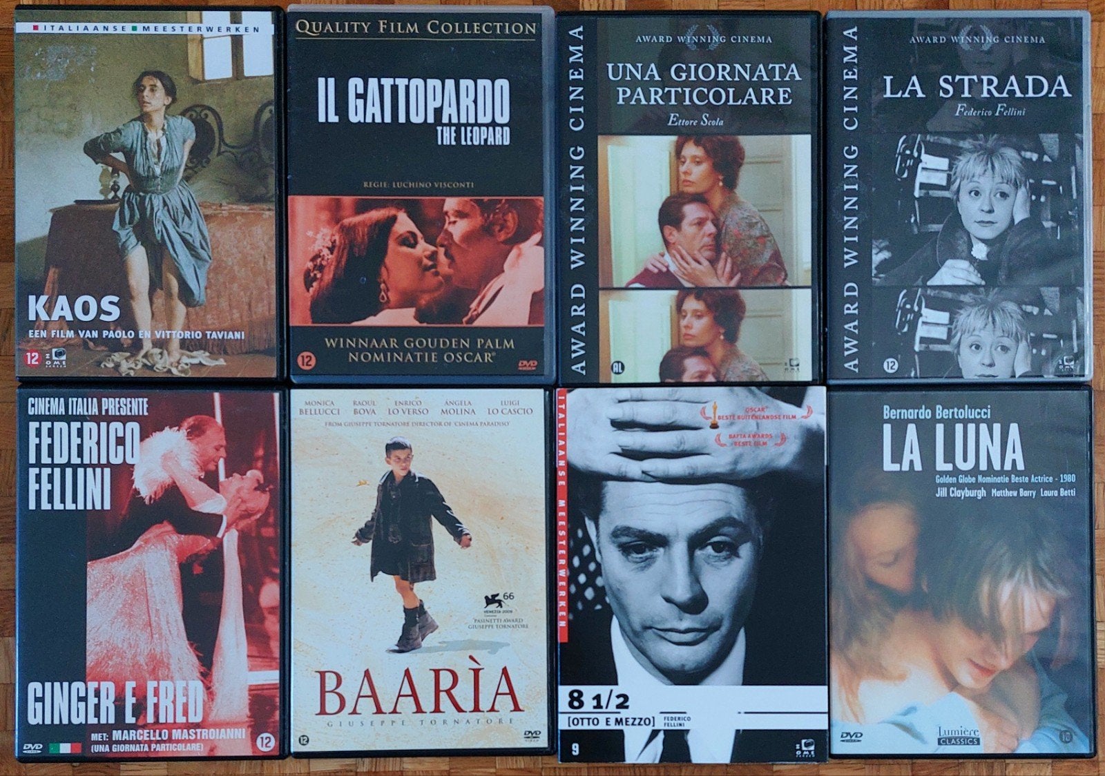 Italiaanse Filmcollectie: 8 Klassieke DVD's, Nederlands, Ophalen of Verzenden, Zo goed als nieuw, Italiaans