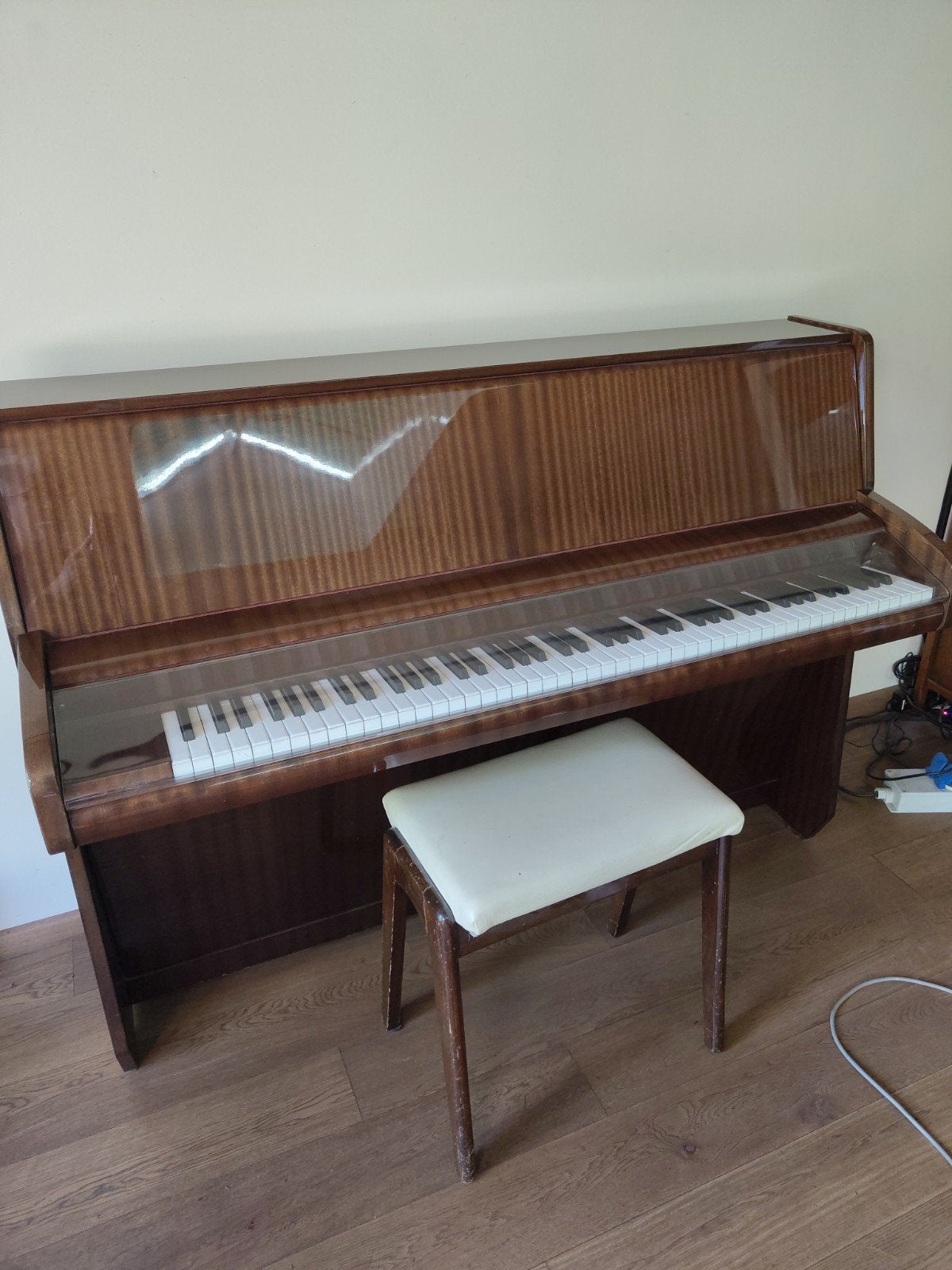mooie  schimmel piano, Ophalen, Gebruikt, Bruin