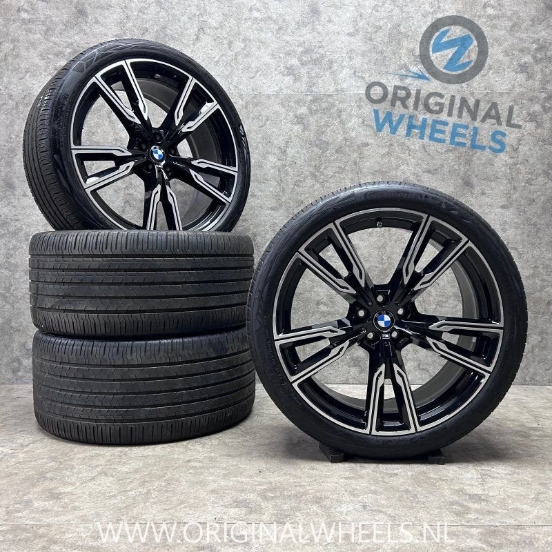 22 inch originele velgen + zomerbanden BMW X5 X6 747 M, Gebruikt, -, 275 mm, -