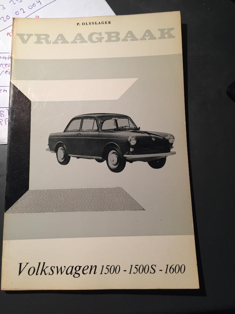 Vraagbaak Volkswagen 1500 1966, Ophalen, Zo goed als nieuw, Volkswagen, P. Olyslager