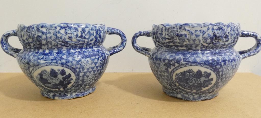2x Japanse Amfora cache-pot [837], Antiek en Kunst, Antiek | Vazen, Ophalen