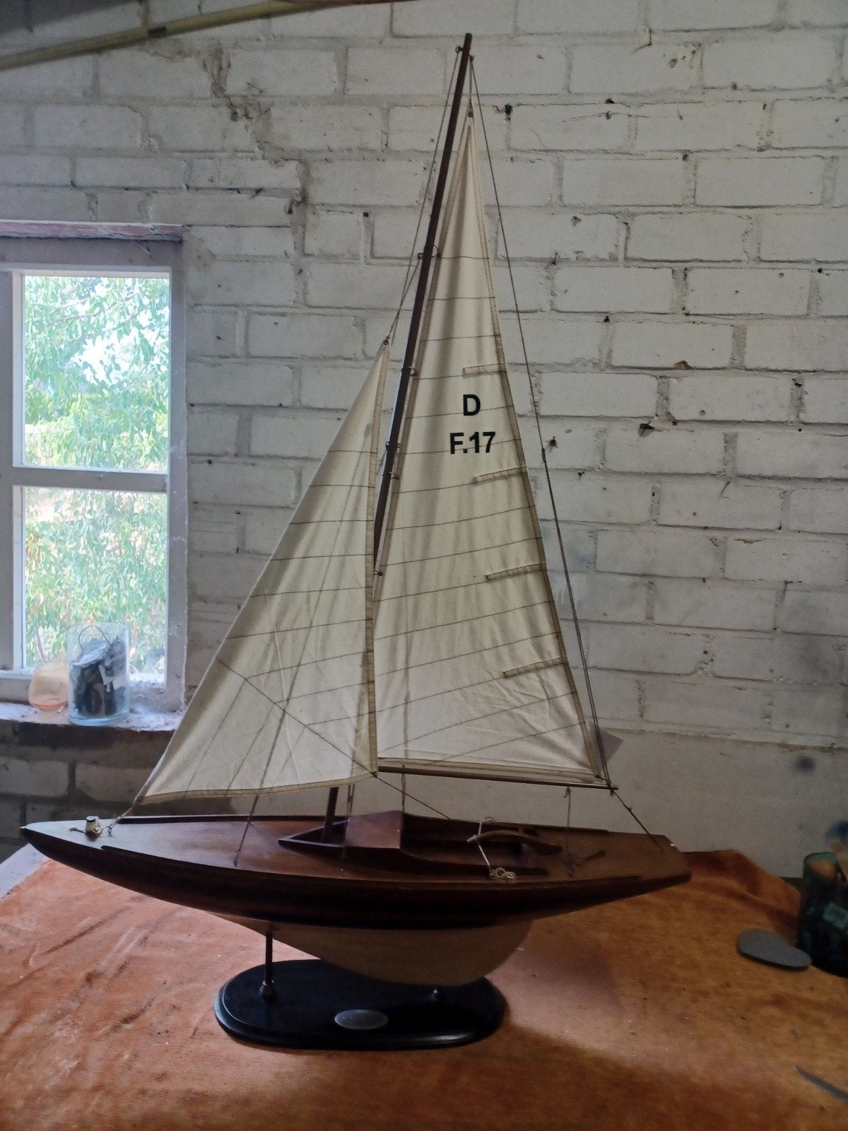 Riverdale Zeilboot Decoratie Model D F.17, Ophalen, Gebruikt, Groter dan 1:32, Overige merken